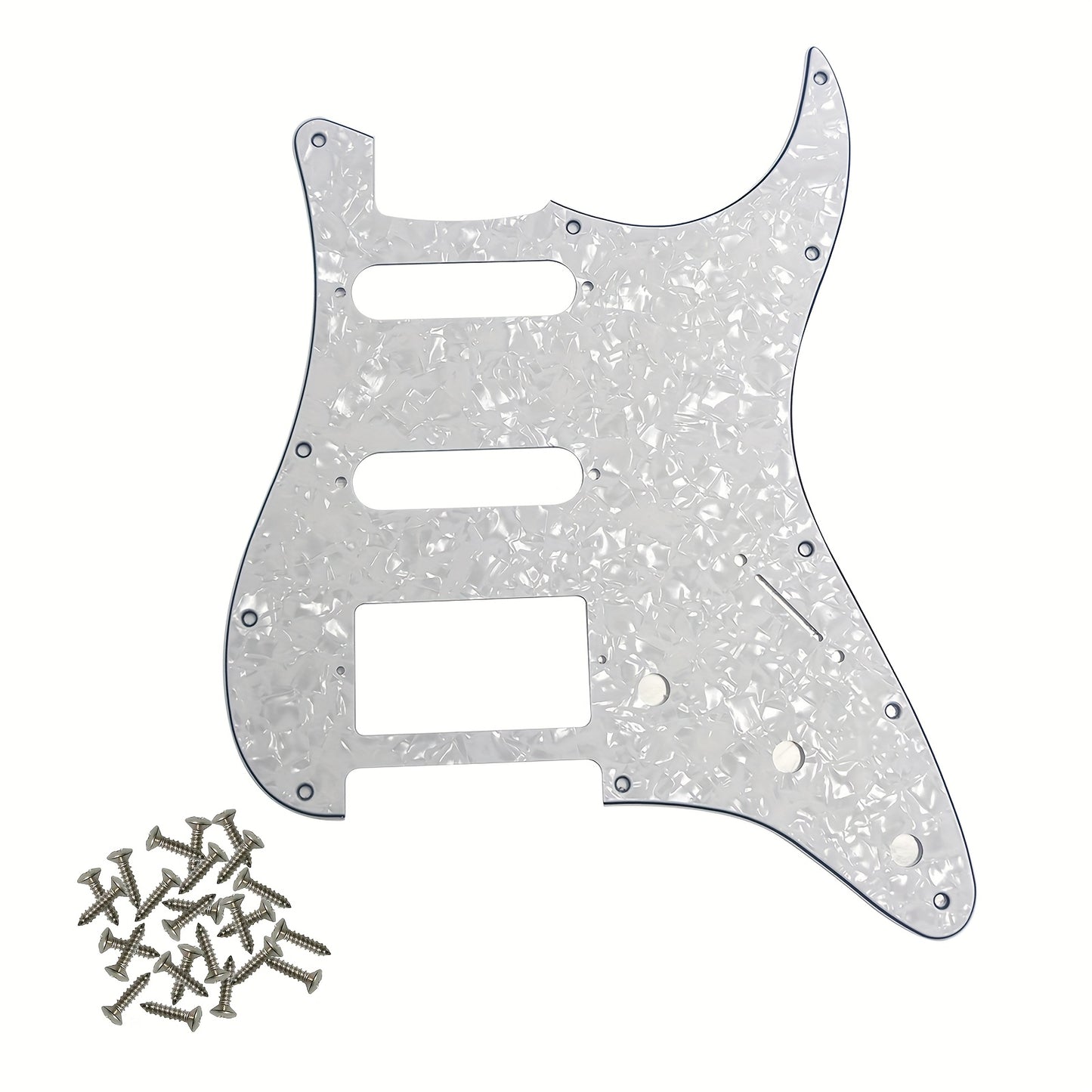 HSS 11-hole ST electric guitar pickguard for standard FD ST modern style guitars, colors available: black, white, beige.