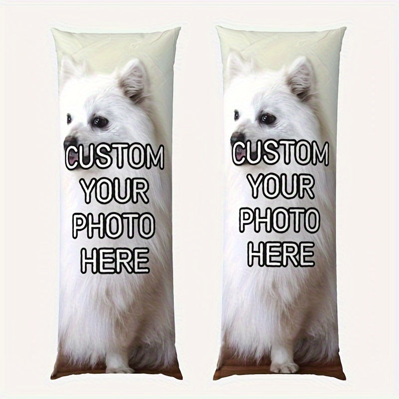 Get a Customized Pet Photo Body Pillowcase made of Short Plush with Double-Sided Print, designed for Cat & Dog Lovers. This Personalized Gift is perfect for Parents & Partners, made of Ultra-Soft & Breathable Material that is Skin-Friendly. It measures