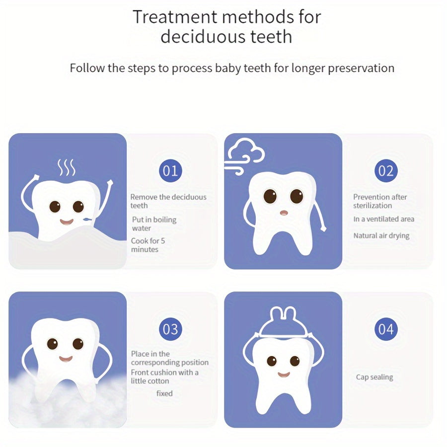 Transparent crystal storage box for children's milk teeth, designed as a house with separate compartments for each tooth. Suitable for boys and girls, this storage box keeps milk teeth protected and organized. Can also be used as a photo frame or