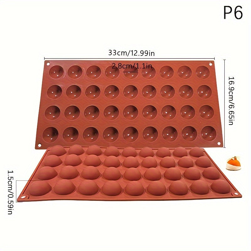 Одна часть формы для шоколада «Полусфера», 3D-силиконовая форма для круглых конфет и пудингов, инструменты для выпечки, кухонные гаджеты и аксессуары.