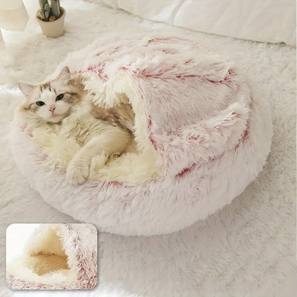 Soft, warm, and comfortable cat bed with modern design, suitable for all seasons, perfect for cats and small pets.