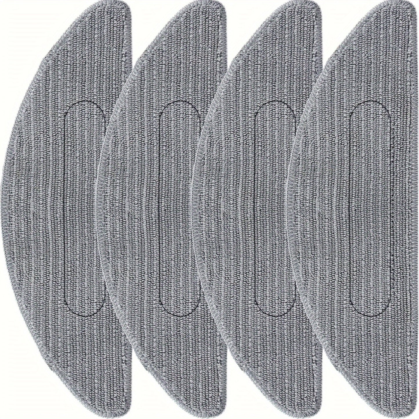 Set of 4 Washable Microfiber Mop Pads for iRobot Combo i5/i5+/j5/j5+i3 Robot Vacuum Cleaner, Durable Ultrafine Fiber Cleaning Pads for Different Floor Surfaces, Reusable and Compatible