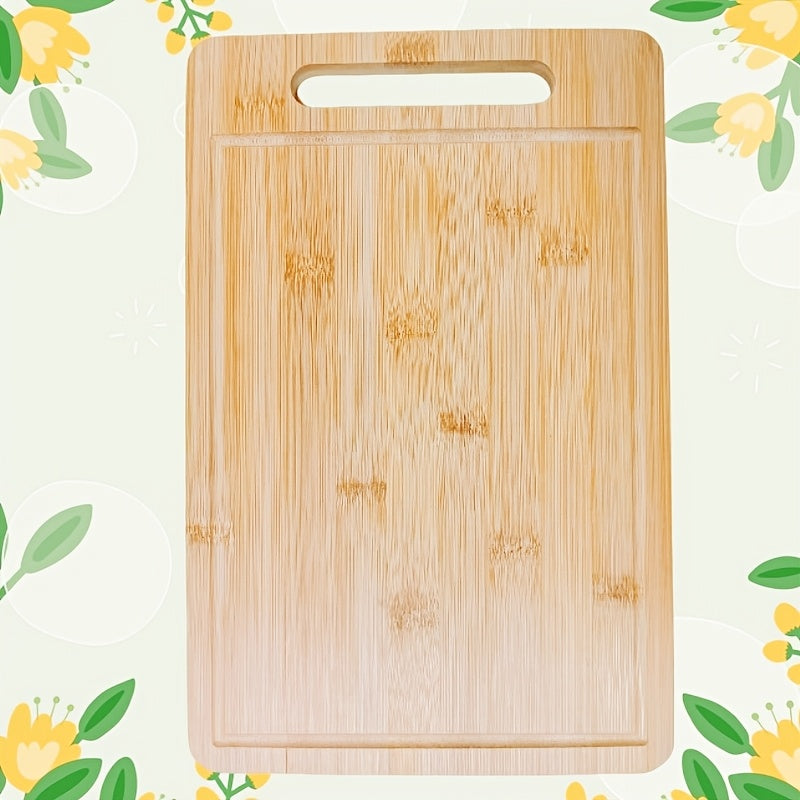 Bestselling Extra-Large Bamboo Cutting Board: Strong, Easy-to-Hold Kitchen Chopping Block with Juice Groove for Food Prep - Ideal for Holidays and Daily Cooking