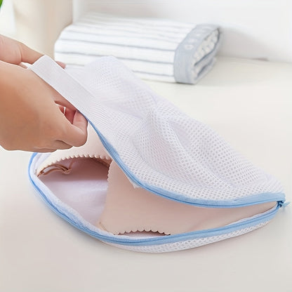 1-Piece Mesh Laundry Bag for Durable Underwear Washing - Zippered Closure for Delicates, Bra Storage, and Round Design to Protect Garments