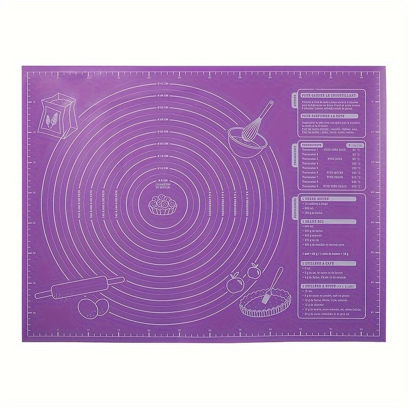 One piece of Non-Stick Baking Mat for Rolling Dough, Perfect for Home Kitchens