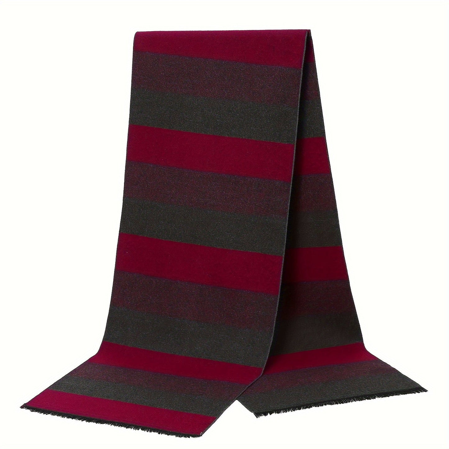 Keep warm and stylish during fall/winter business negotiations with this men's luxurious faux cashmere scarf featuring a stylish plaid print. Measuring at 179.83cm x 29.97cm, this scarf is not only fashionable but also windproof and warm.