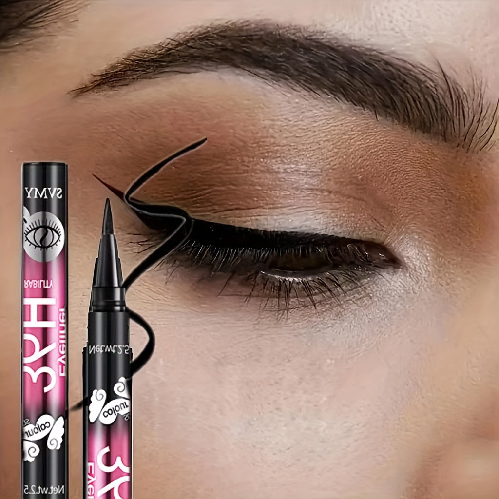 12pcs Extra Slim Black Liquid Eyeliner, Waterproof and Long-lasting