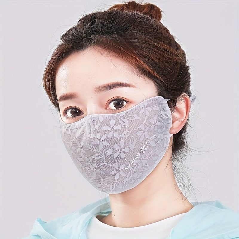 Sun Protection Mask for Women with UV Protection, Breathable Summer Thin Ice Silk Material, Eye Protection Face Mask - Available in 1, 2, 3, 4, or 5 pieces.