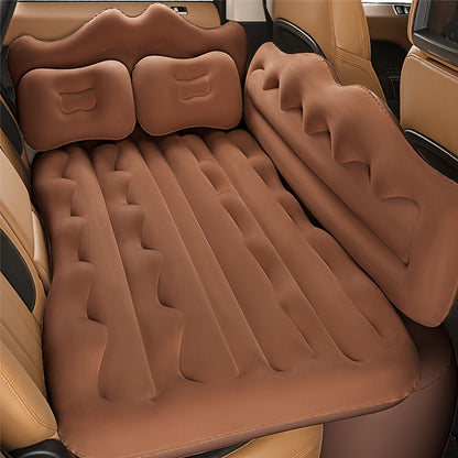 Thick inflatable cushion that is convenient and portable for car travel.