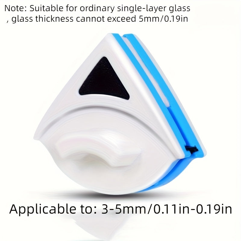 Two-in-One Magnetic Glass Cleaner - Perfect for Single-Layer Windows 3-15mm Thick, Made of Durable Plastic, Reusable, Great for High-Rise and Difficult-to-Reach Windows, Works Without Electricity, Innovative Magnetic Window Cleaning Solution