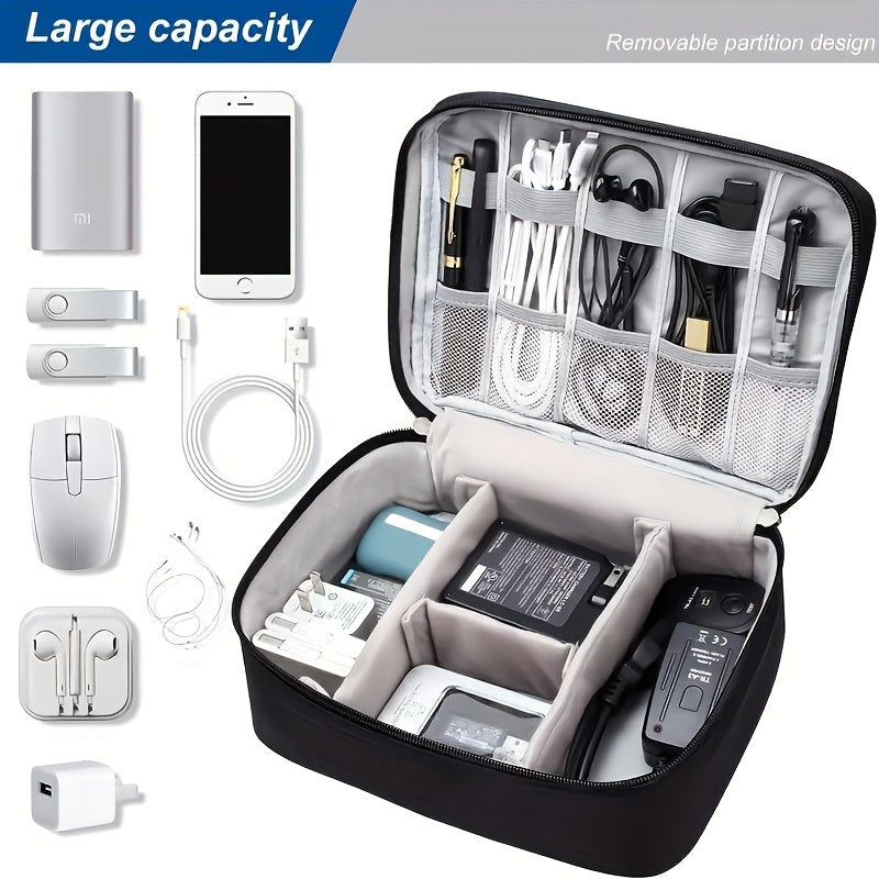 Waterproof storage organizer for digital gadgets and accessories.