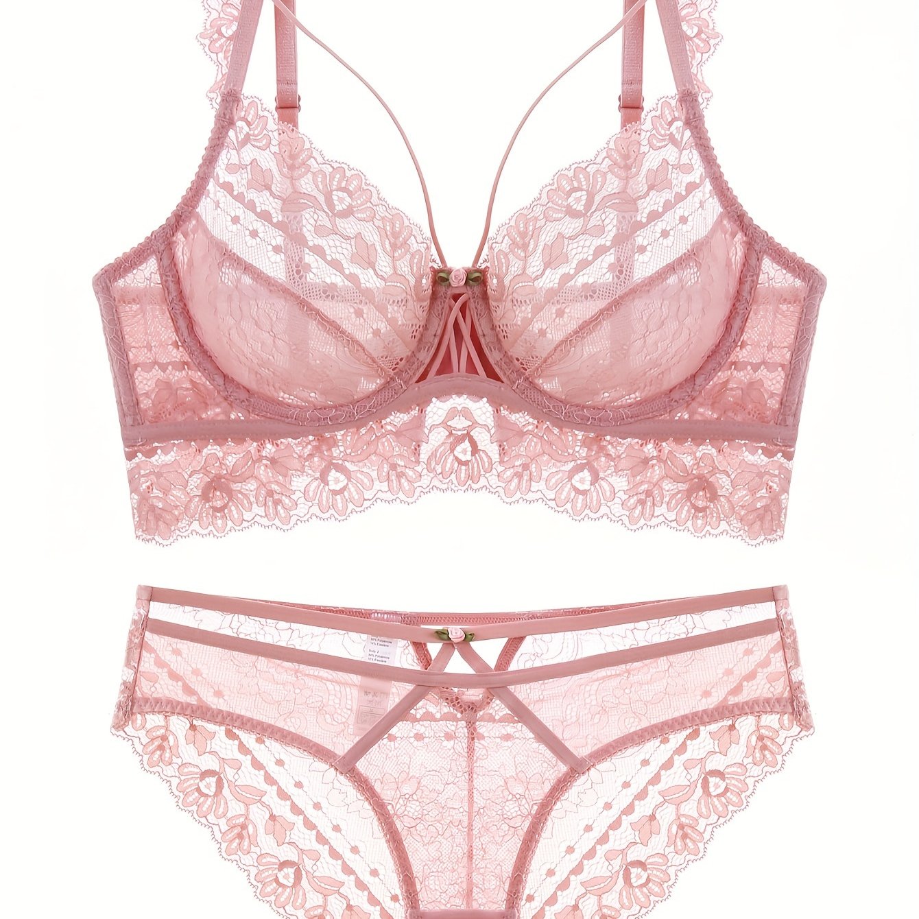 Elegant Floral Lace Lingerie Set for Women