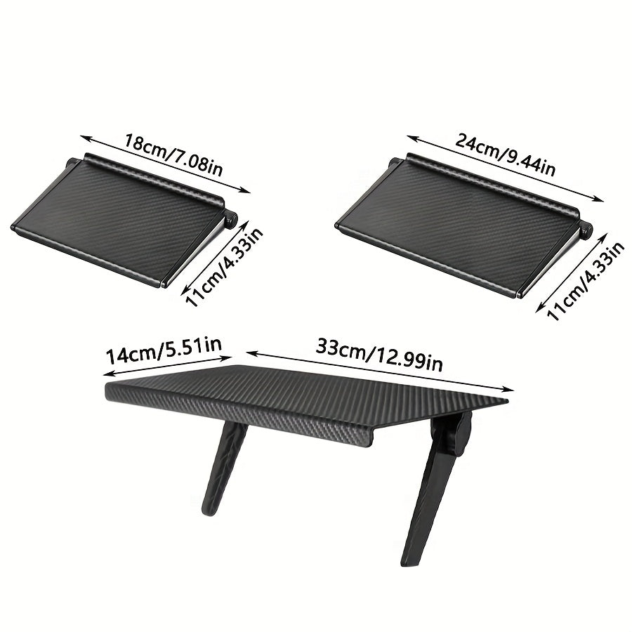 TV Top Shelf Platform for PC Monitor, Streaming Devices & Speakers - Made of Sturdy ABS Material with Painted Finish, Requires No Electricity, Ideal for Organizing Media Boxes, Routers, and Desktop Computer Monitors on Your Desk.