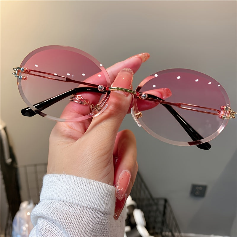 Fashionable Women's Gradient Sporty Sunglasses, Durable Plastic Frame for Running & Outdoor Activities