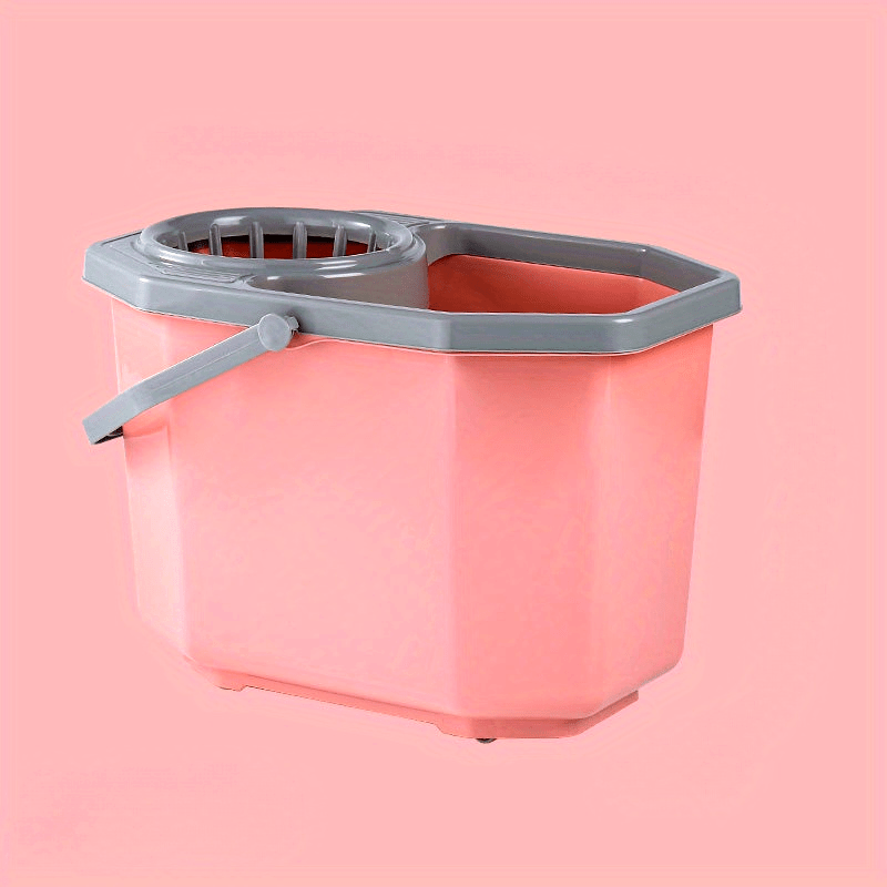 Durable Mop Bucket with Comfortable Grip Handle - Easy-to-Pour Design for Cleaning Kitchen, Bathroom, and Floors