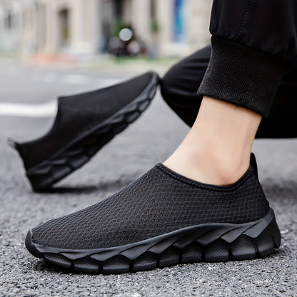 Men's Slip On Casual Shoes with Non Slip and Shock Absorption for All Seasons Outdoor Activities.