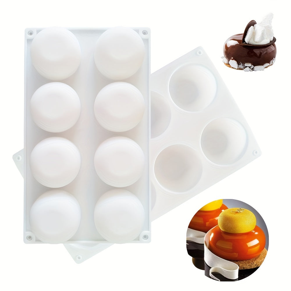 One piece of Mousse Cake Mold that can also be used as a Chocolate Mold, 3D Silicone Mold, Candy Mold, or Fondant Mold. Perfect for DIY cake decorating, this versatile baking tool is a must-have in any kitchen.