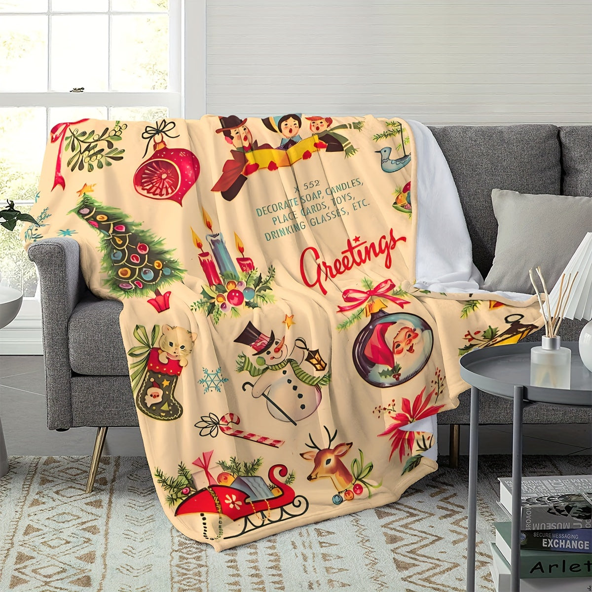 Get cozy with our Saransk-inspired print throw blanket. Made from soft and warm flannel, it's perfect for lounging on the couch, snuggling in bed, or adding a touch of comfort to your office chair. This versatile all-season decor piece is great for