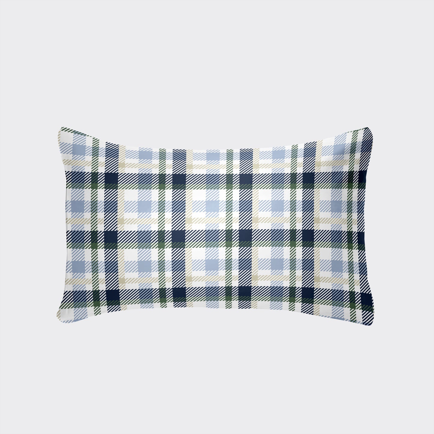 Luxurious Pillowcase with Envelope Closure - Available in Various Sizes (30x50cm to 50x75cm) - Stylish Designs in White, Gray Plaid, Red Plaid, Green Botanicals, Leopard Print, and Geometric Patterns - Suitable for Every Season, Great for Home Decor Gifts