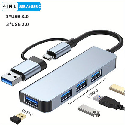 Multi-functional USB C hub with various ports for MacBook Pro/Air and USB C laptops.