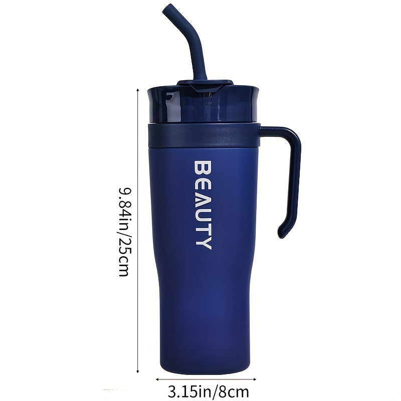 1200ml PC Plastic Tumbler w/ Straw - Lightweight, BPA-Free, Hand-Wash Only - Ideal for Kitchen & Dining