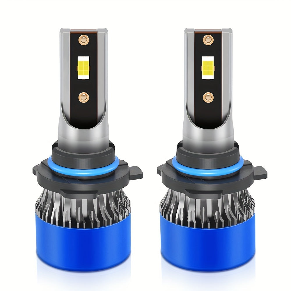 Roadsun 2pcs LED Car Headlights - H1/H7/H11 & More, 6000K White Light, 75000LM, 200W High/Low Beam, Quick Install Fog Lights with Super Cooling System