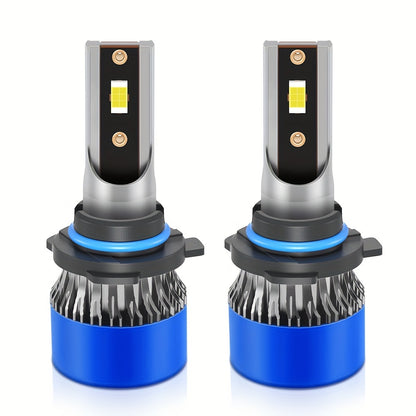 Roadsun 2pcs LED Car Headlights - H1/H7/H11 & More, 6000K White Light, 75000LM, 200W High/Low Beam, Quick Install Fog Lights with Super Cooling System