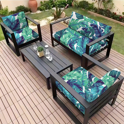 Durable and comfortable sofa cushion cover made of polyester and spandex, machine washable, perfect for outdoor and patio decoration.