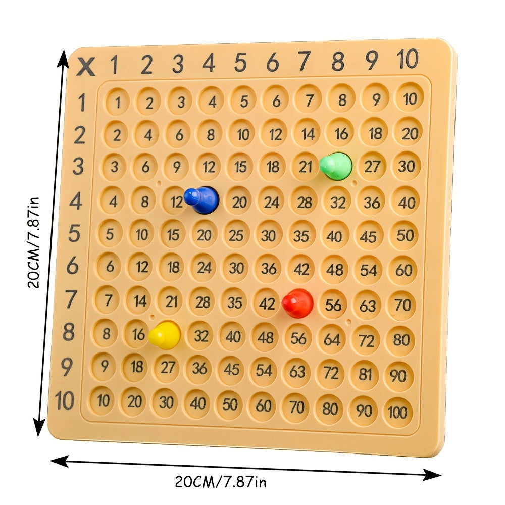 Educational tabletop game based on the multiplication table for elementary school math, ideal for family and friend gatherings.