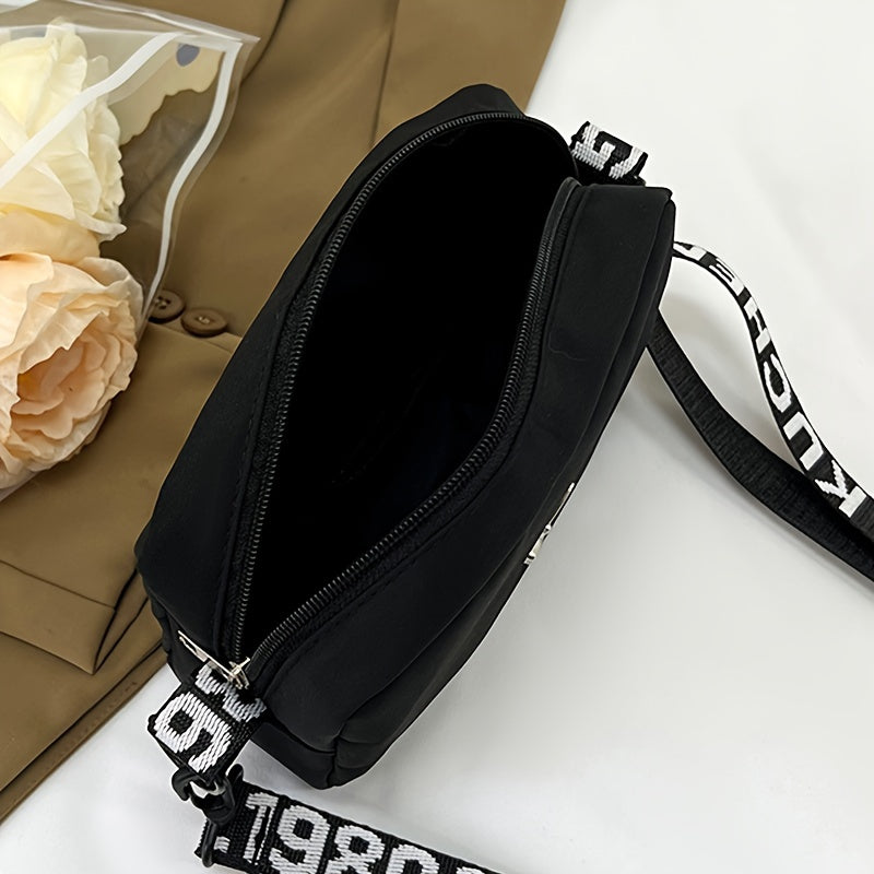 Versatile crossbody mini bag made of nylon, perfect for casual commuting.