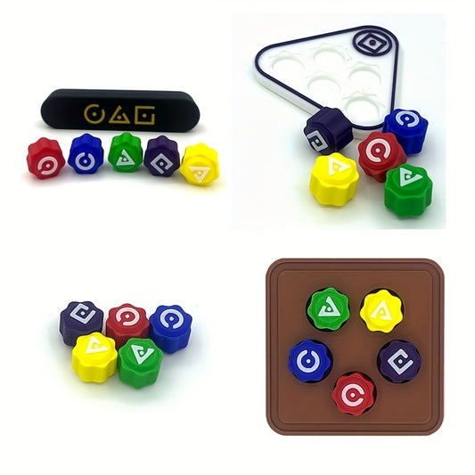 1 Set Gonggi Colorful stone grabbing Memories Game for Outdoor games & activities. Gong-gi, A Nostalgic and Fun Stone Grabbing Game Suitable for Playing with Family and Friends