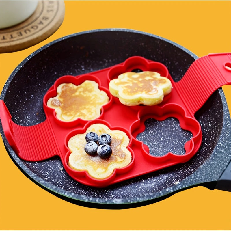 Silicone Egg Cooker Nonstick Pancake Maker Mold - Egg Pancake Ring for Shaping Fried Eggs and Omelets in the Kitchen