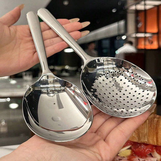 Large Stainless Steel Buffet Spoon - Perfect for Parties, Banquets, and Buffets! This dishwasher-safe utensil is a practical addition to any kitchen, ideal for serving up delicious meals for the whole family.