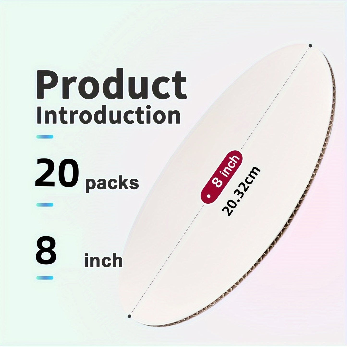 Get a pack of 20 high-quality white cake boards, available in 4 different sizes (15.24/20.32/25.4/30.48 cm round). Made from food-grade cardboard, these bases are perfect for creating beautiful cakes and desserts for special occasions like Valentine's