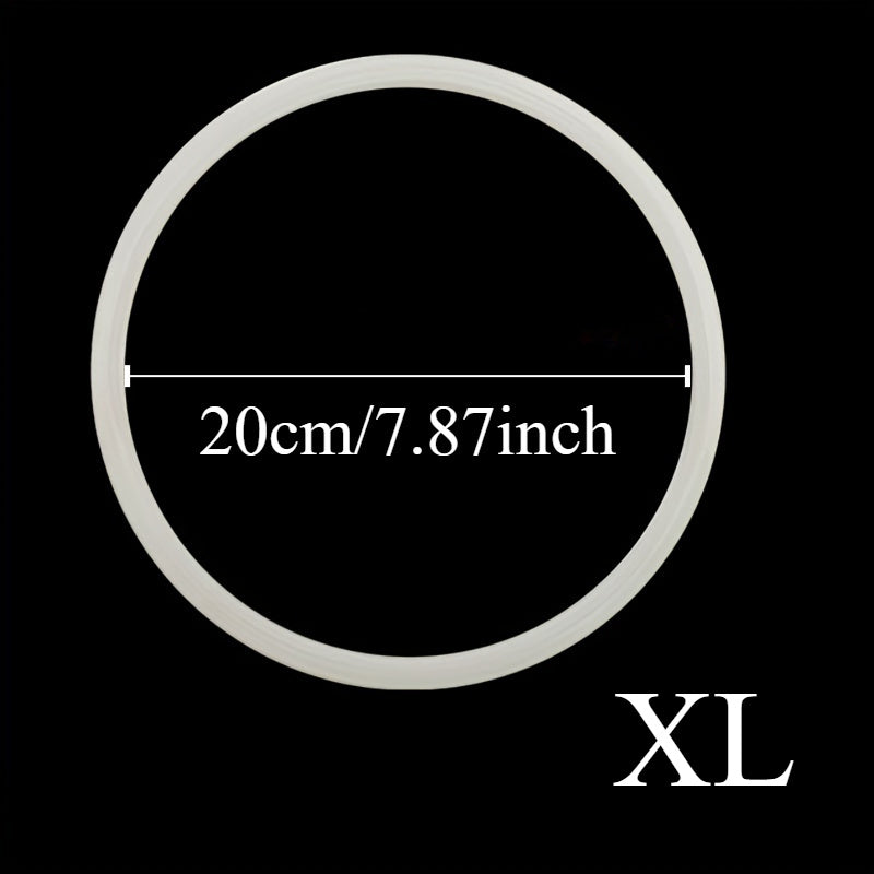 Two silicone seal rings designed for electric pressure cookers, these thick and easy-to-replace gaskets ensure kitchen and dining safety.