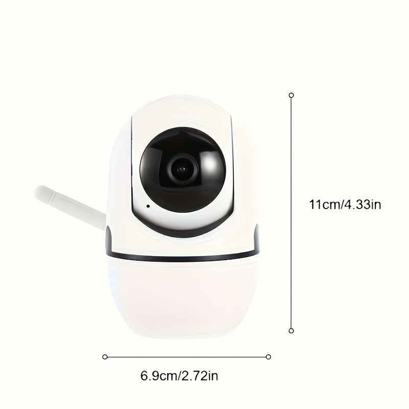 1080P HD WiFi Home Security Camera with Auto-Tracking, Motion Detection, Night Vision & Two-Way Audio for Indoor Use, Youngsters, Pet Monitoring.