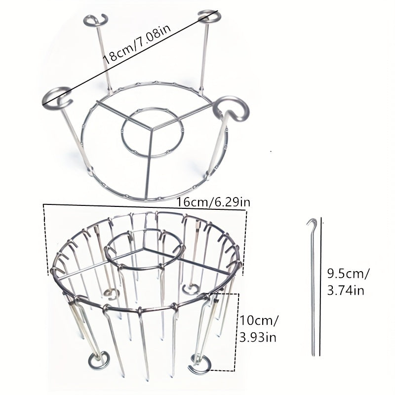 Get your hands on the 23-piece Stainless Steel Air Fryer Skewer Set, complete with a Chicken, Beef, and Veggie Roasting Rack. This set is designed for easy cleaning, eliminates the need for flipping, and ensures even heat distribution for 3.5-5.5qt Air