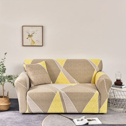 High elastic sofa slipcover with anti-slip foam strip, dustproof and suitable for all seasons. Includes 1 pillowcase without core. dimensions are 40.89cm * 40.89cm. Ideal for protecting furniture and enhancing home decor.