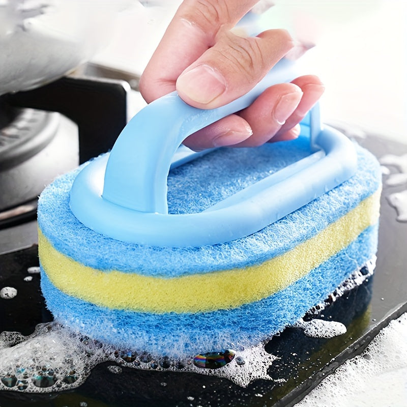 One or two pieces of sponge for hassle-free cleaning, perfect for keeping your kitchen and bathroom shining. Ideal for a variety of surfaces such as glass, walls, toilets, ceramics, and more. This non-electric, reusable sponge is gentle on all surfaces.