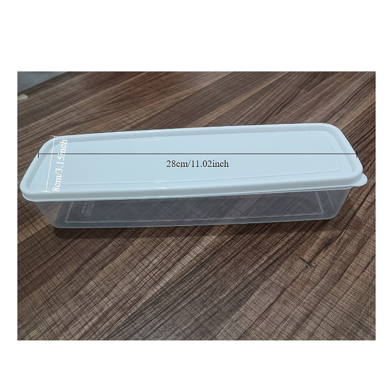 Rectangular Noodle Storage Box with Lid – Keep Your Fresh Ingredients Fresh! A Reusable Plastic Container Perfect for Refrigerator Storage, Ideal for Organizing Various Grains in Your Kitchen. Featuring a Hanging Sealed Design for Added Convenience.