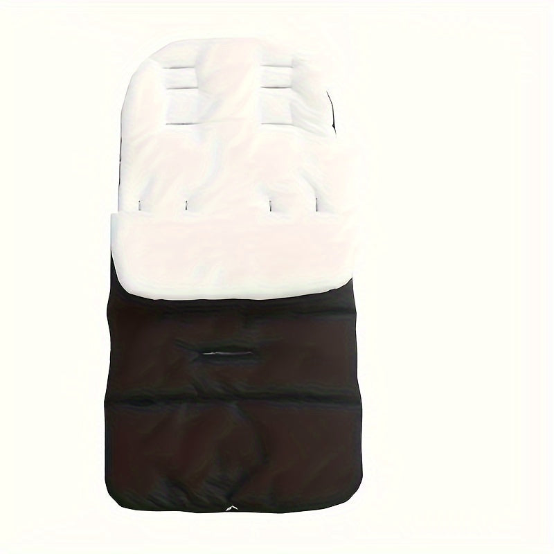 Stay warm and protected during the colder months with this windproof and cozy stroller foot cover pad. Made of durable polyester material, this accessory is ideal for young children's strollers and provides excellent protection against snow and chilly