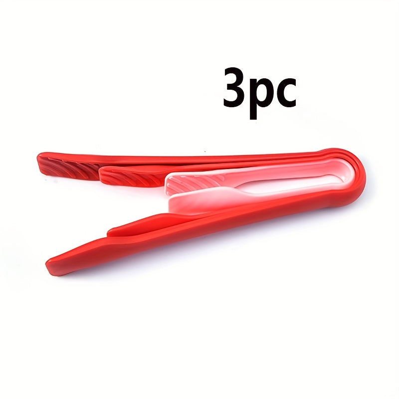 These versatile plastic food tongs can be used for cooking, frying, baking, and grilling. They are safe for food contact and can be used as kitchen utensils or buffet grippers. A must-have kitchen gadget!