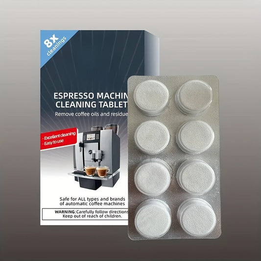 Keep your coffee machine running smoothly with 8 Moredor Espresso Machine Cleaning Tablets. These effervescent tablets are designed to descale and remove oil buildup, keeping your machine in top condition. Suitable for all types of coffee machines