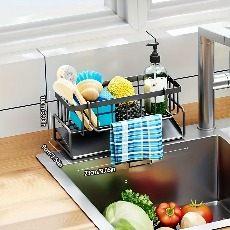 Kitchen Sink Organizer - Space-Saving Design, Made of Strong Polypropylene Material, Versatile with Drainage Holes, Simple to Install for Home Organization