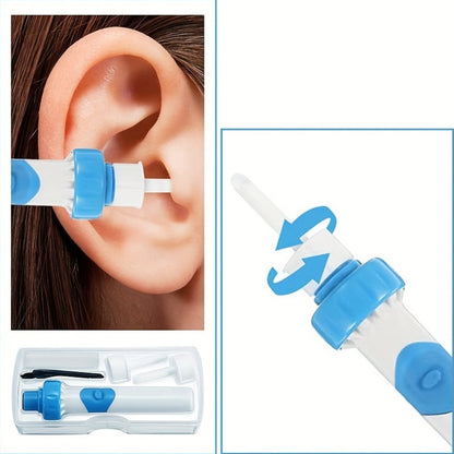 Earwax removal kit with portable electric vacuum for safe and comfortable ear cleaning.