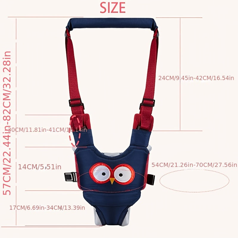 Toddler Walking Harness, made of breathable cotton mesh material, Baby Walking Aid with adjustable straps