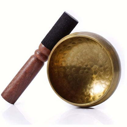 Nepal Hand Hammered Singing Bowl for Mindfulness, Meditation, Yoga, and Sound Therapy