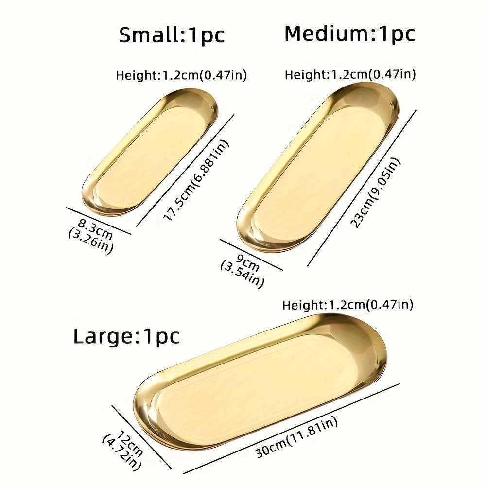 Durable, modern stainless steel saucers for Korean-style serving of appetizers, desserts, and snacks.