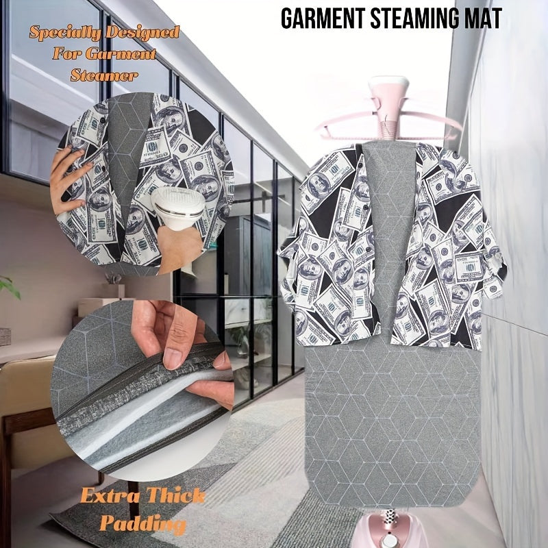 Portable Garment Steaming Mat - Heat Resistant Ironing Pad - Foldable Stand-Up Tabletop Ironing Board - Made of PET Material - No Power Needed - Ideal for Home Kitchen Use.