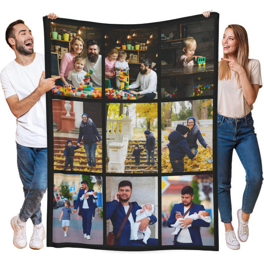 Create a one-of-a-kind gift with our Customizable Photo Flannel Fleece Blanket. This Personalized Digital Print Throw features a contemporary style and is tear-resistant, making it perfect for all seasons. Made from cozy knitted polyester, this blanket